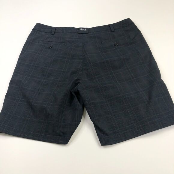 Under Armour 40 (Fit 40W) Golf Polyester Flat 9.5" Chino Shorts Multicolor - Picture 1 of 7